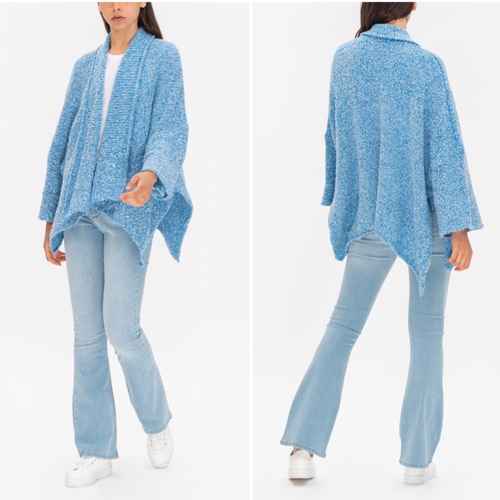 Free People BFF Cardigan in Big Blue - Picture 8 of 10